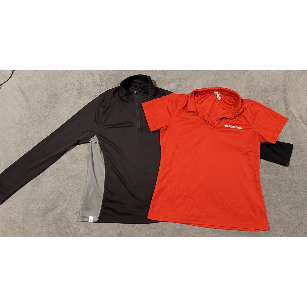 Corporate Apparel Lot of 2 | Women's Size M | Polo & Charles River 1/4 Zip